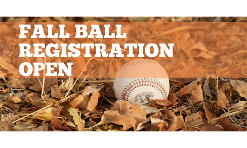 Fall Registration is Open